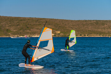 windsurfer on the water