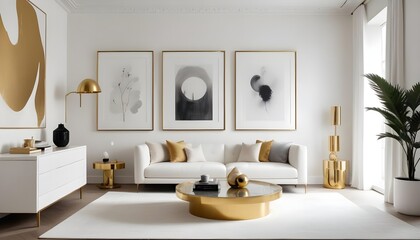 Photo interior modern design room 3d illustration