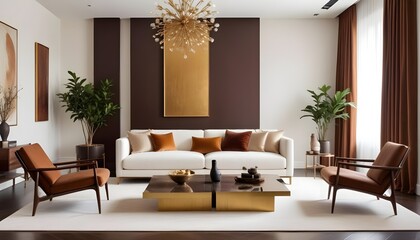 Photo interior modern design room 3d illustration