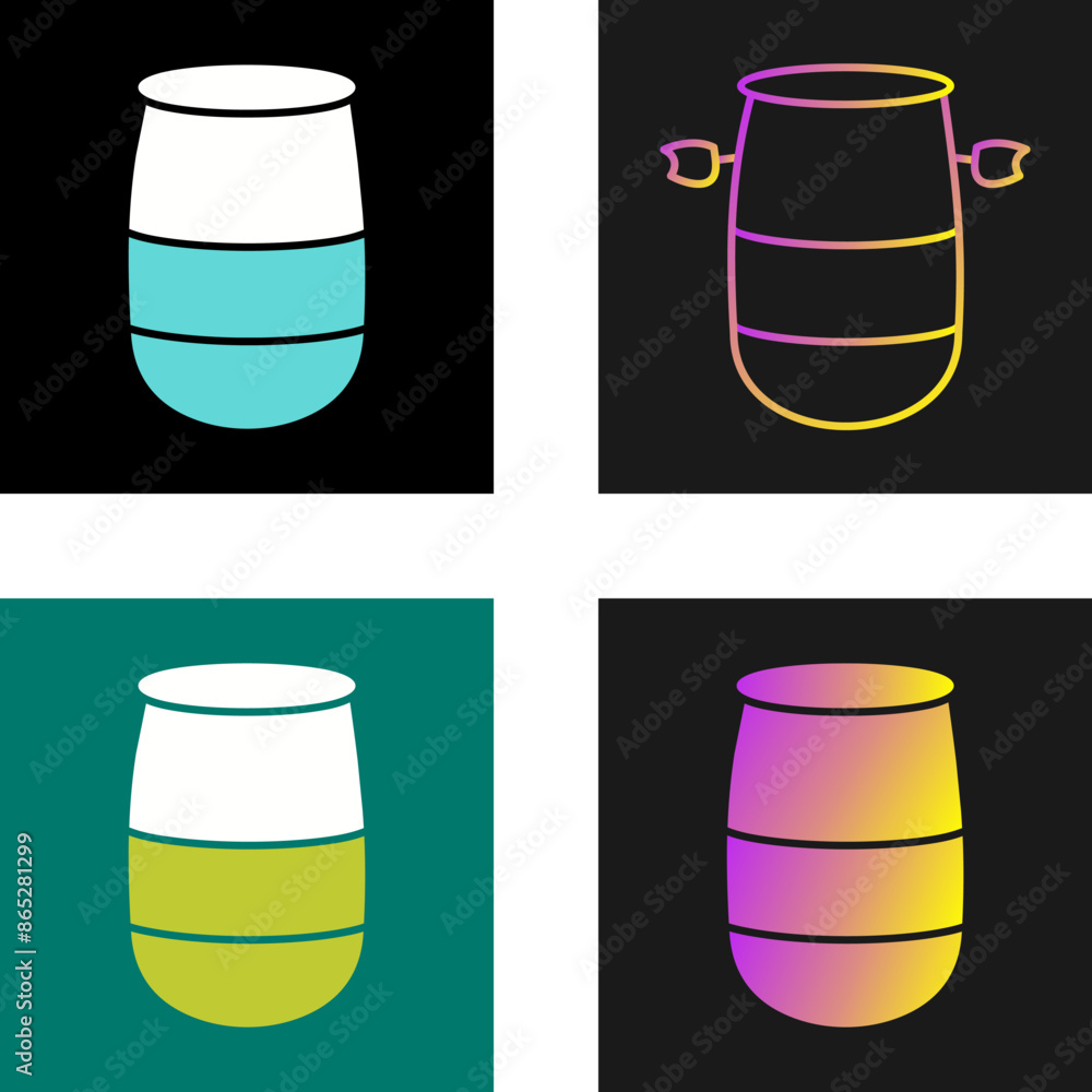 Poster barrel vector icon