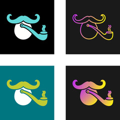 Pirate with Smoking Pipe Vector Icon