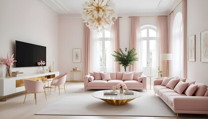 Photo interior modern design room 3d illustration