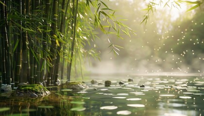 Naklejka premium Bamboo of Zen nature