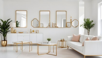 Photo interior modern design room 3d illustration