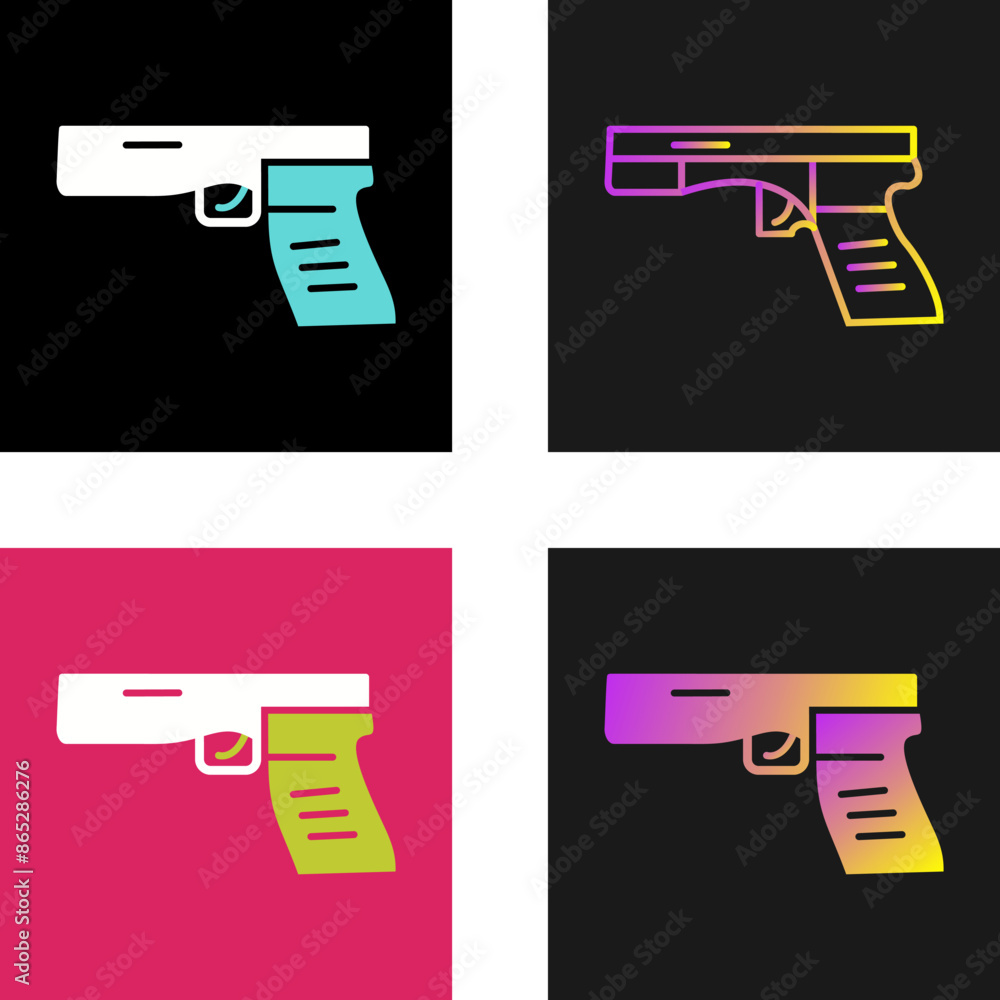 Canvas Prints gun vector icon