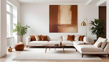 Photo interior modern design room 3d illustration