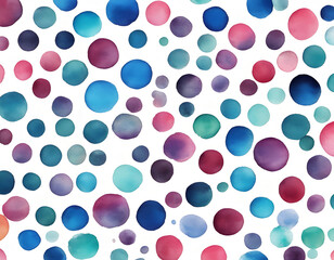 Fototapeta premium Watercolor Polka Dots