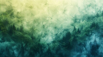 Obraz premium Abstract Watercolor Forest Landscape.