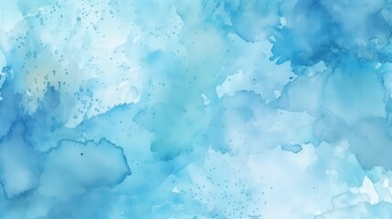 Abstract Watercolor Painting in Blue Hues