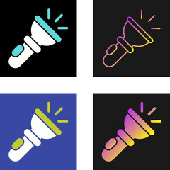 Flashlight Vector Icon