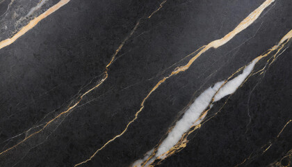 black minimalistic light marble texture close-up with gold inclusions and veins, wallpaper with copy space for product presentation, delicate luxury wallpaper, stone mineral banner office liquid