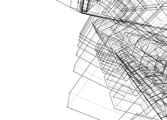 architectural drawing 3d