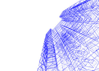 architectural drawing 3d