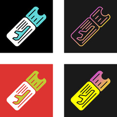 Airplane Ticket Vector Icon