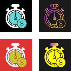 Time Of Money Vector Icon