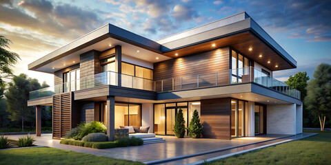 Fototapeta premium architecture modern house