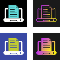 Content Writing Vector Icon