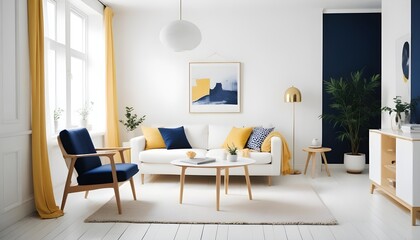 Photo interior modern design room 3d illustration
