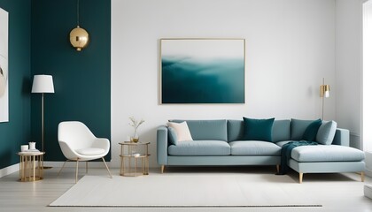 Photo interior modern design room 3d illustration