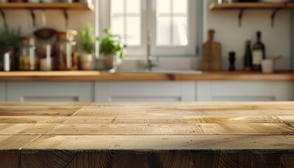 Empty space and kitchen inside with a wooden desk