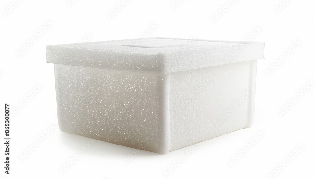 Wall mural High resolution isolated photo of a big styrofoam box