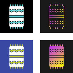 Beach Towel Vector Icon