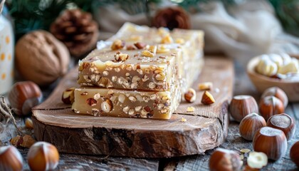 Honey and hazelnut nougat from Sardinia