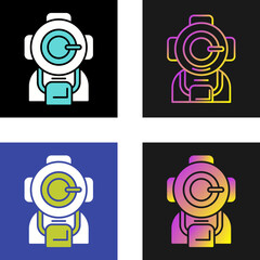 Diving Helmet Vector Icon