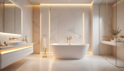 Photo interior modern design room 3d illustration