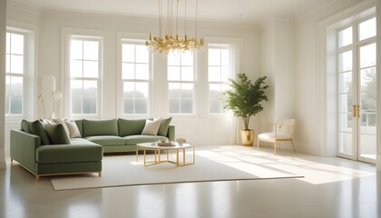 Photo interior modern design room 3d illustration