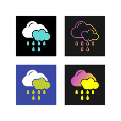 Rain Vector Icon