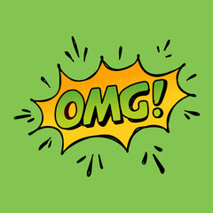 Vector comic speech bubbles, Pop art messages different shapes, emotions. Comics font label tag 