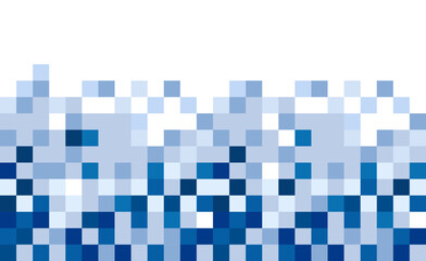 Abstract blue mosaic background forming a gradient