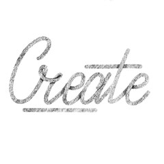 create lettering word