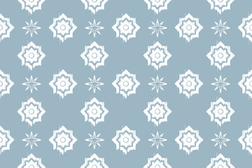 Hand drawn geometric African Ikat paisley embroidery. ethnic oriental ikat seamless pattern. abstract illustration design for wallpaper. Tribal ethnic vector texture. Aztec style. Folk embroidery.