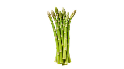 Asparagus food cutout. Isolated asparagus vegetable on transparent background