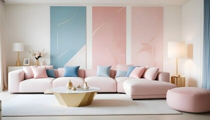 Photo interior modern design room 3d illustration