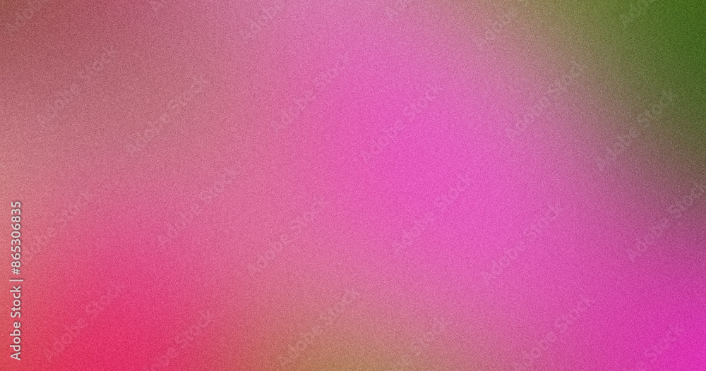 Poster pink and green gradient abstract background with a soft noise texture