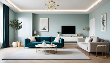 Photo interior modern design room 3d illustration