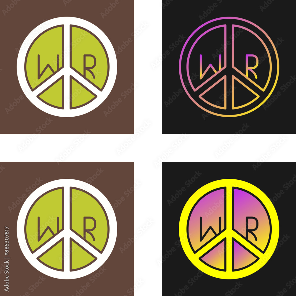 Canvas Prints No War Vector Icon