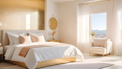 Photo interior modern design room 3d illustration