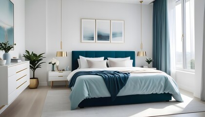 Photo interior modern design room 3d illustration