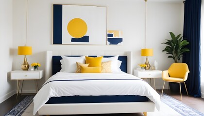 Photo interior modern design room 3d illustration