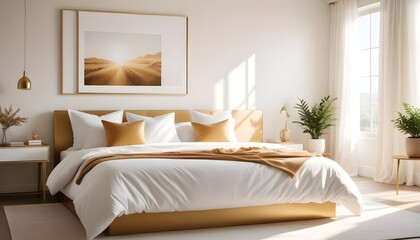 Photo interior modern design room 3d illustration