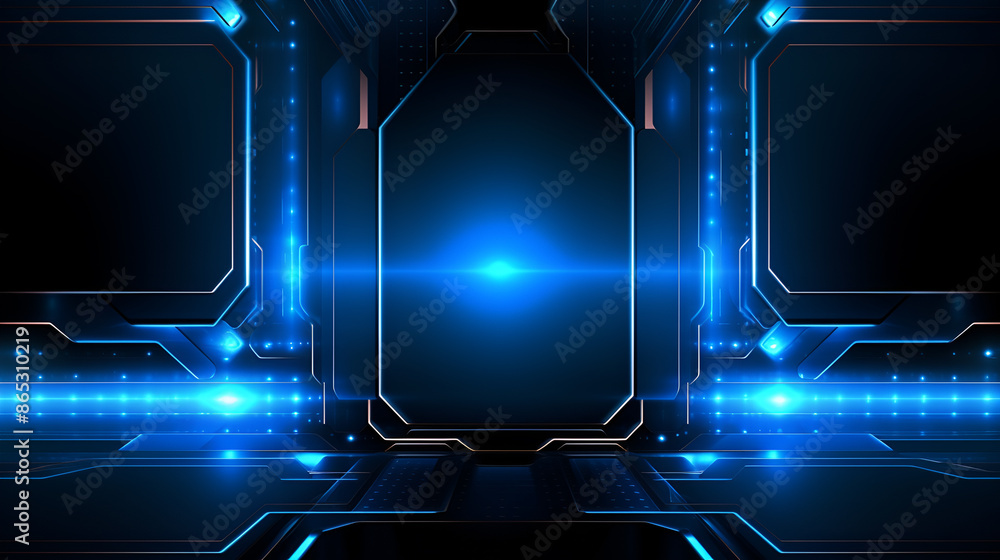 Poster abstract background with glowing lines