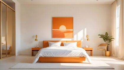 Photo interior modern design room 3d illustration