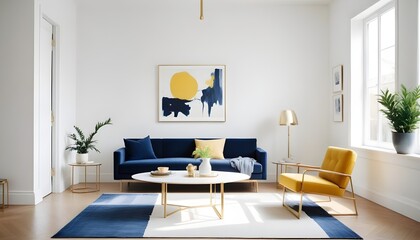 Photo interior modern design room 3d illustration