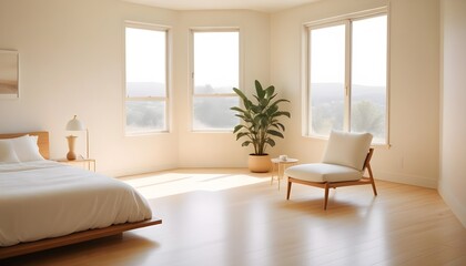 Photo interior modern design room 3d illustration