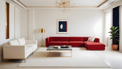Photo interior modern design room 3d illustration