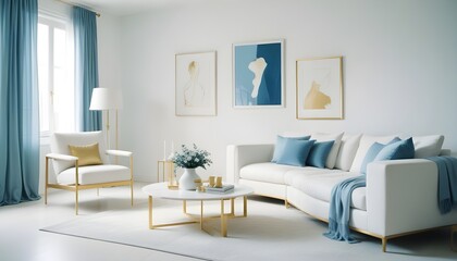 Photo interior modern design room 3d illustration